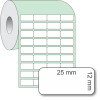 Etiqueta Adesiva Couchê, 25 x 12 mm x 4 colunas, para Impressoras Térmicas - 2