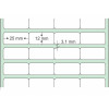 Etiqueta Adesiva Couchê, 25 x 12 mm x 4 colunas, para Impressoras Térmicas - 3