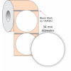 Etiqueta Adesiva BOPP Branco Redonda, 34 mm x 1 coluna, para Impressoras Térmicas - 2