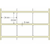 Etiqueta Adesiva em Papel Térmico, 34 x 23 mm x 3 colunas, para Impressoras Térmicas Diretas - 3