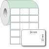 Etiqueta Adesiva Couchê, 34 x 23 mm x 3 colunas, para Impressoras Térmicas - 2
