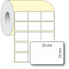 Etiqueta Adesiva em Papel Térmico, 34 x 23 mm x 3 colunas, para Impressoras Térmicas Diretas - 2