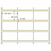 Etiqueta Adesiva em Papel Térmico, 35 x 20 mm x 3 colunas, para Impressoras Térmicas Diretas - 3