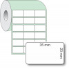 Etiqueta Adesiva Couchê, 35 x 20 mm x 3 colunas, para Impressoras Térmicas - 2