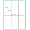 Etiqueta Adesiva Couchê, 35 x 65 mm x 3 colunas, para Impressoras Térmicas - 3