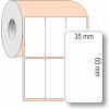 Etiqueta Adesiva BOPP Branco, 35 x 65 mm x 3 colunas, para Impressoras Térmicas - 2