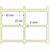 Etiqueta Adesiva em Papel Térmico, 40 x 25 mm x 2 colunas, para Impressoras Térmicas Diretas - 3