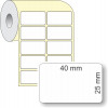 Etiqueta Adesiva em Papel Térmico, 40 x 25 mm x 2 colunas, para Impressoras Térmicas Diretas - 2