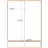Etiqueta Adesiva BOPP Branco, 50 x 120 mm x 2 colunas, para Impressoras Térmicas - 3
