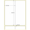 Etiqueta Adesiva em Papel Térmico, 50 x 120 mm x 2 colunas, para Impressoras Térmicas Diretas - 3