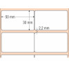 Etiqueta Adesiva BOPP Branco, 50 x 30 mm x 2 colunas, para Impressoras Térmicas - 3