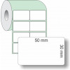 Etiqueta Adesiva Couchê, 50 x 30 mm x 2 colunas, para Impressoras Térmicas - 2