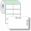Etiqueta Adesiva Couchê, 50 x 30 mm x 2 colunas, para Impressoras Térmicas - 2