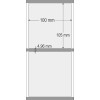 Etiqueta Adesiva BOPP Transparente 100 x 105 mm x 1 coluna para Impressoras Térmicas - 2