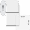 Etiqueta Adesiva BOPP Transparente 100 x 105 mm x 1 coluna para Impressoras Térmicas - 1