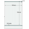 Etiquetas Adesivas BOPP Transparente, 100 x 154 mm x 1 coluna, para Impressoras Térmicas - 2