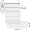 Etiquetas Adesivas BOPP Transparente, 100 x 35 mm x 1 coluna, para Impressoras Térmicas - 1