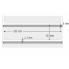Etiquetas Adesivas BOPP Transparente, 100 x 35 mm x 1 coluna, para Impressoras Térmicas - 2