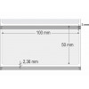 Etiquetas Adesivas BOPP Transparente, 100 x 50 mm x 1 coluna, para Impressoras Térmicas - 2