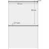 Etiquetas Adesivas BOPP Transparente, 100 x 80 mm x 1 coluna, para Impressoras Térmicas - 2