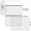 Etiquetas Adesivas BOPP Transparente, 105 x 75 mm x 1 coluna, para Impressoras Térmicas - 1