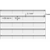 Etiquetas Adesivas BOPP Transparente, 25 x 12 mm x 4 colunas, para Impressoras Térmicas - 2