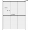 Etiquetas Adesivas BOPP Transparente, 35 x 65 mm x 3 colunas, para Impressoras Térmicas - 2