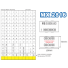 Etiquetadora FIXXAR MX 2816 - 2 linhas - 10 dígitos em cada - 4