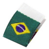 Etiqueta Bordada Bandeira do Brasil - Dobra ao Meio - Alta Definição -  11 x 35 mm - 2
