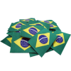 Etiqueta Bordada Bandeira do Brasil - Dobra nas Pontas - Alta Definição - 28 x 40 mm - 2