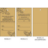 Tag 75 x 38 mm Papel Kraft 160 g - 4