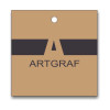 Tag Ecológico, Kraft 250 g, Largura 7 a 8 cm, Sem Tinta Branca, Personalizadas com Impressão Colorida, em Qualquer Formato - 1